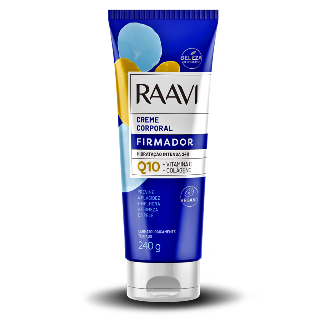 Creme Corporal Firmador Q10 Raavi 240g c/ Colágeno e Vitamina C - Loja ...